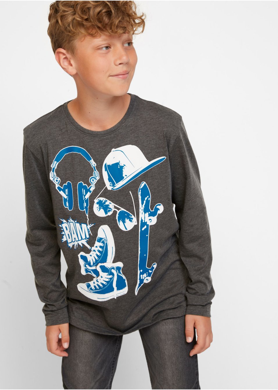 Lot de 2 T-shirts manches longues garçon en coton