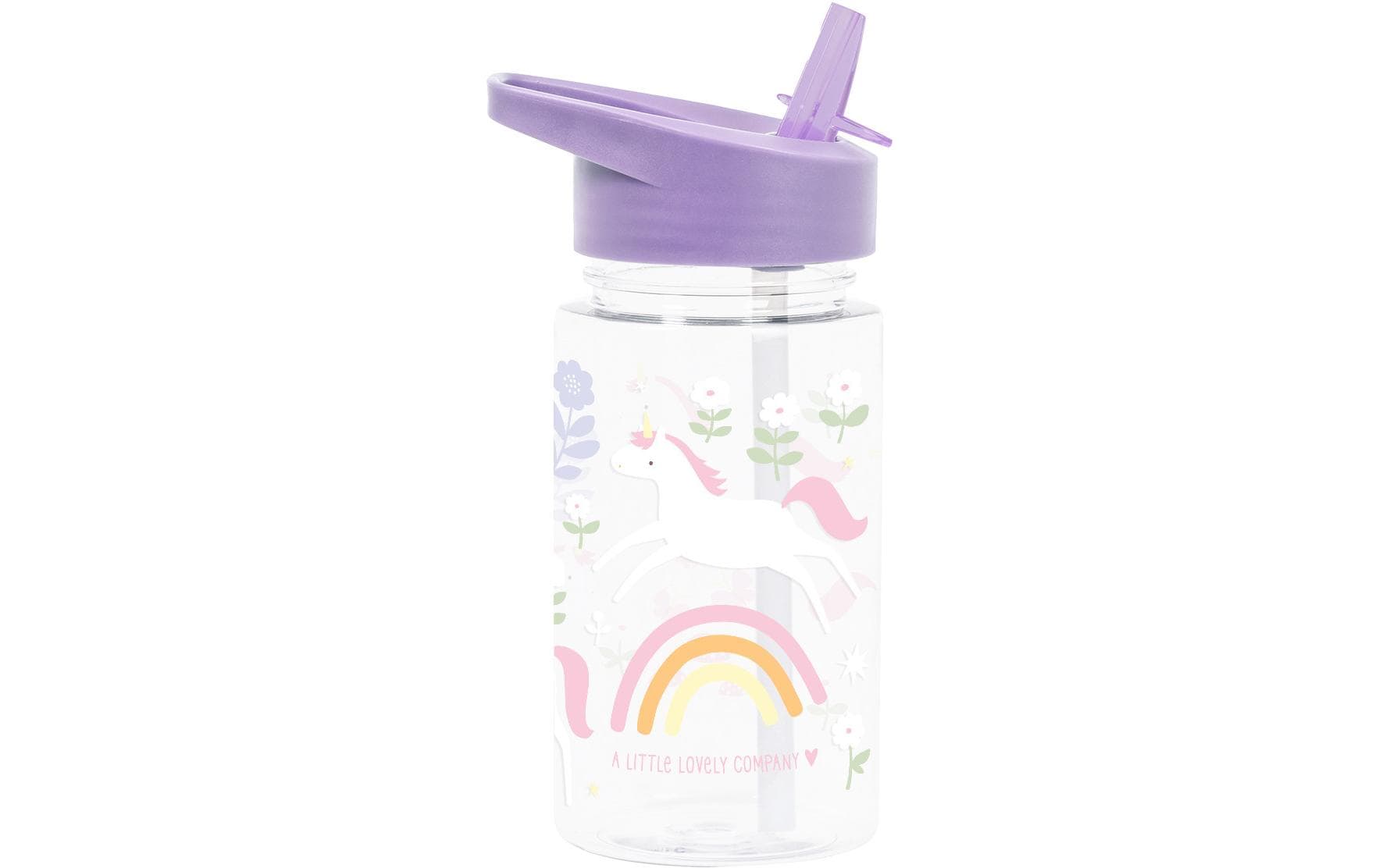 Trinkflasche Einhorn 450 mlTrinkflasche mit praktischem Auslaufschutz