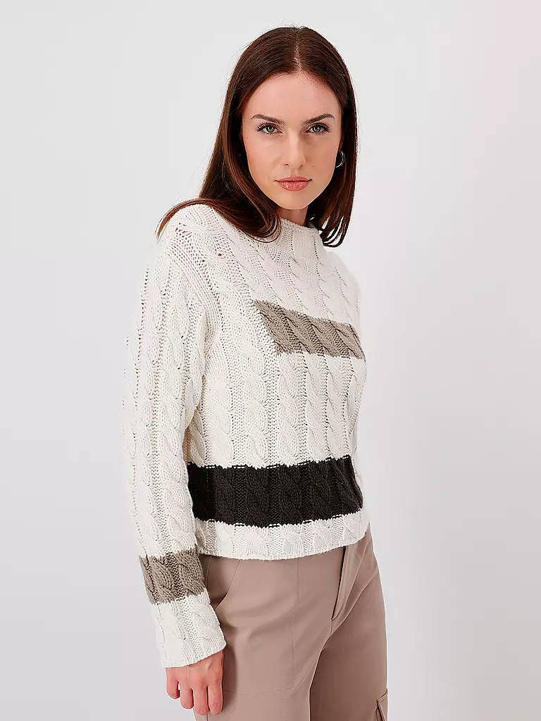 MONARI Rollkragenpullover creme
