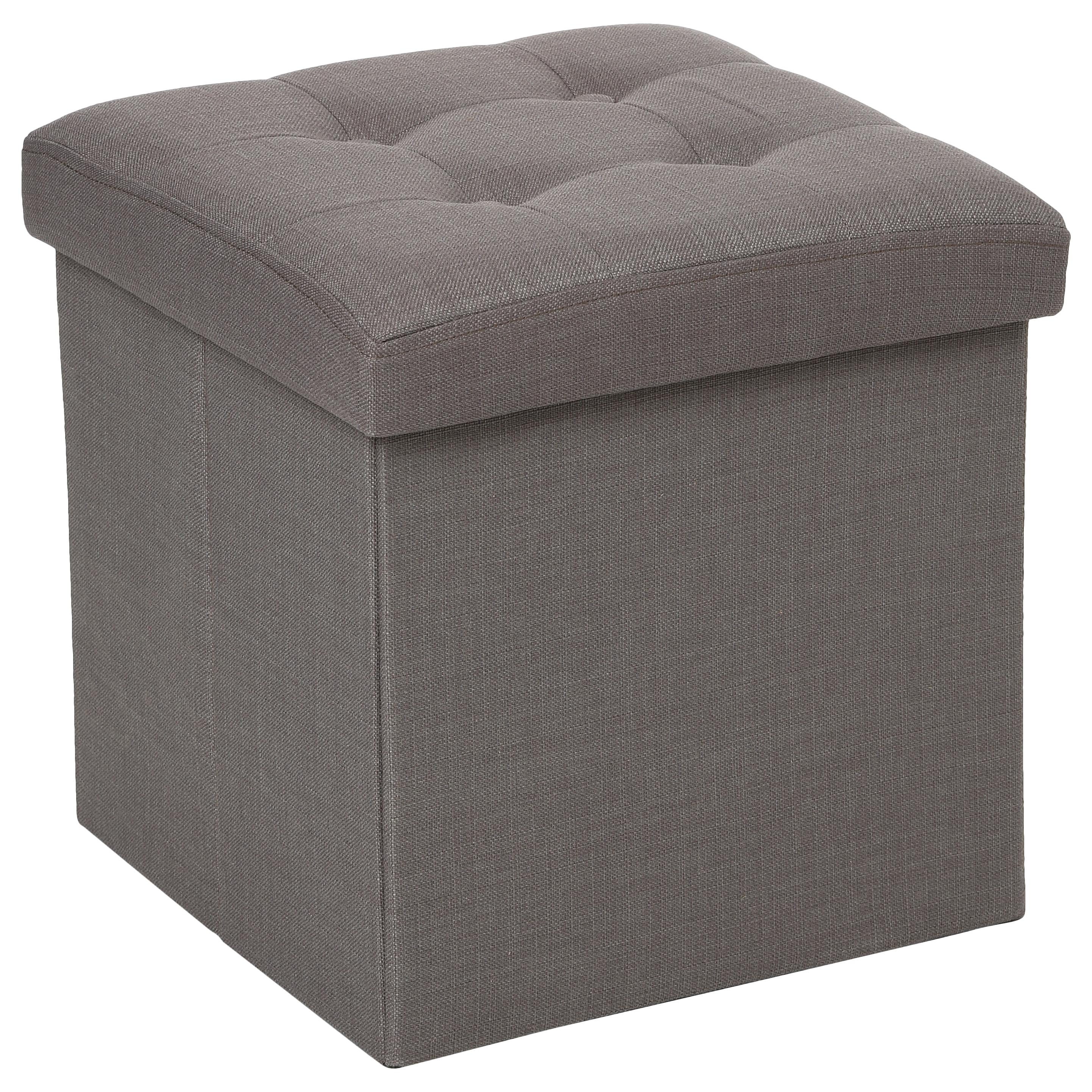 POUF PLIABLE GRIS LYSANDRE