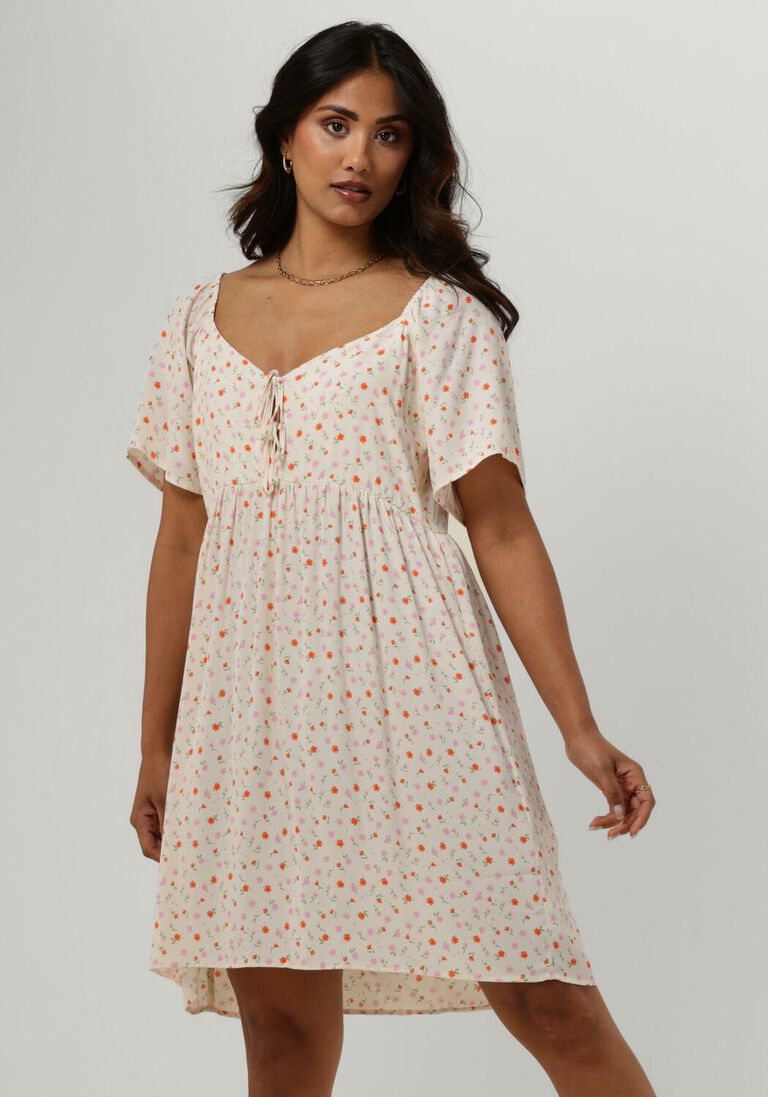 ENVII gebroken wit envii mini jurk enrome ss dress aop 7014