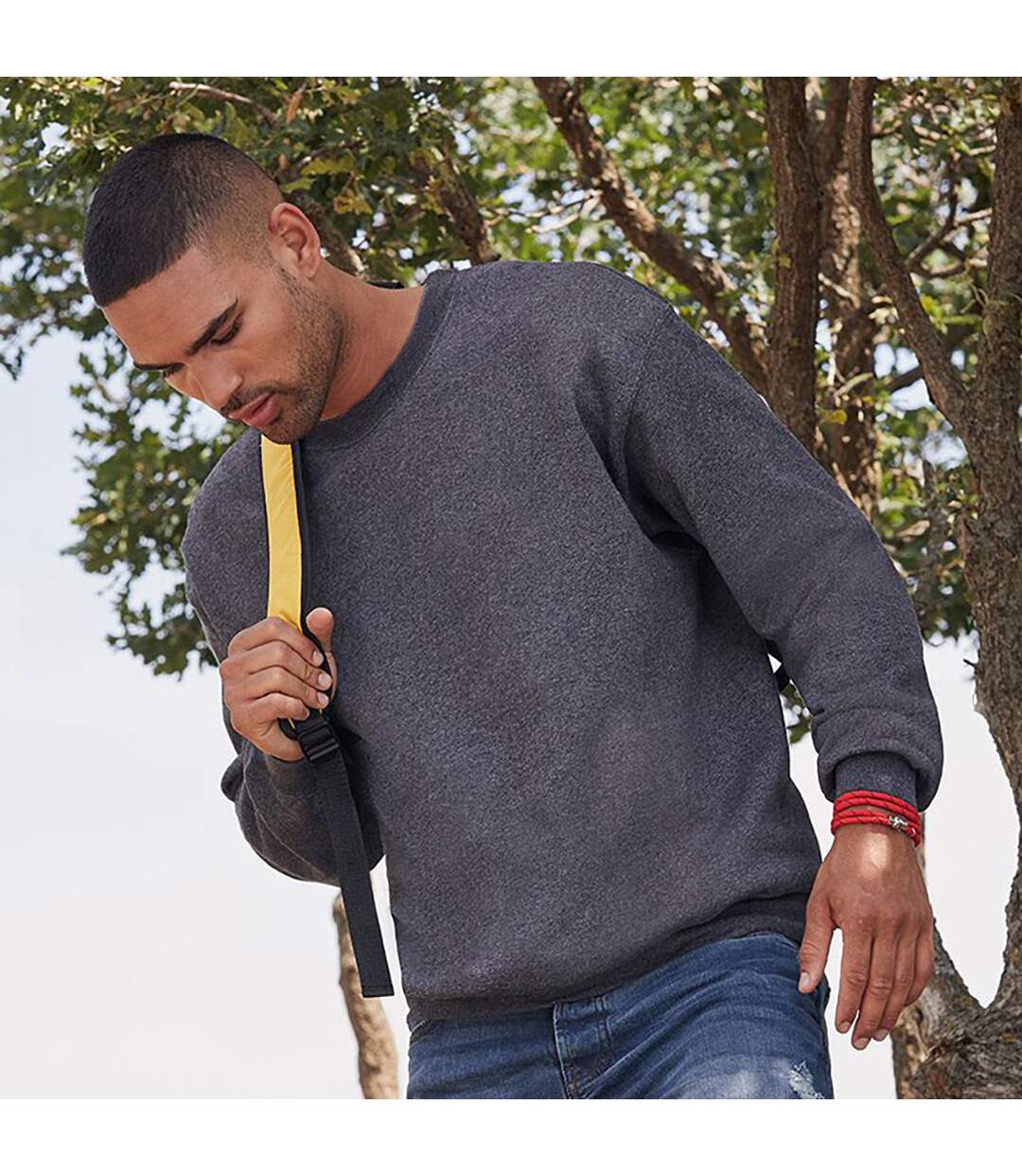 Fruit of the Loom - Sweat CLASSIC 80/20 - Homme (Gris foncé) - UTRW7049