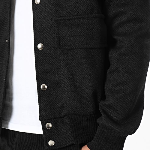 Ensemble Veste Bomber Et Pantalon Noir