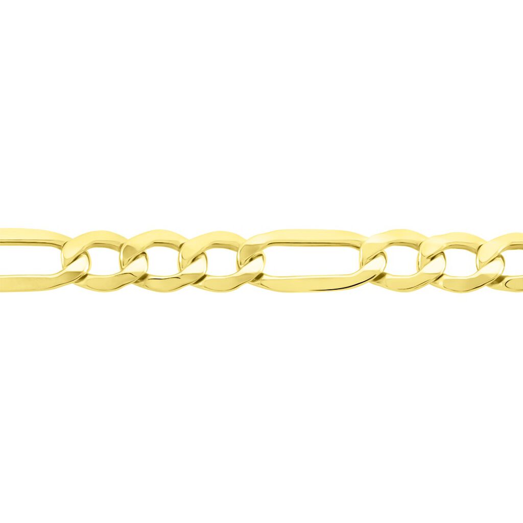 Bracelet Cameo Maille Alternee 1/3 Or Jaune
