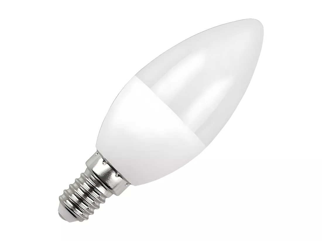 Pack 2 Ampoules Bougie LED E14 6W Equi.40W 470lm 25000H 7hSevenOn Premium