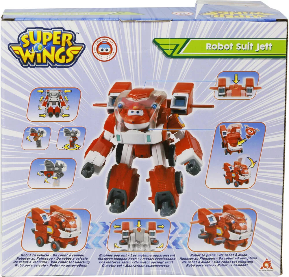 SUPER WINGS - VEHICULE ROBOT  JETT 3 EN 1 -