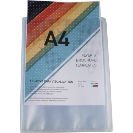 Protège-documents polypropylène semi rigide Kreacover® Chromaline 40 pochettes 80 vues - A4