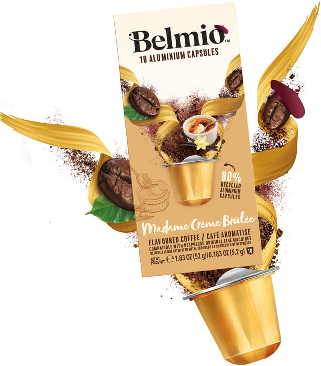 Belmio Madame Crème Brûlée kaffekapsler til Nespresso (10 stk.)