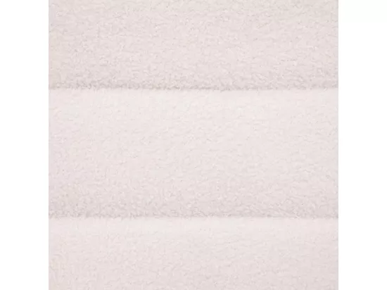 Banc Banquette tissu blanc à bouclettes 100 x 40 cm