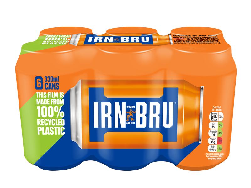 IRN-BRU IRN-BRU 6 x 0.33 l Koffeinhaltiger Softdrink aus Schottland