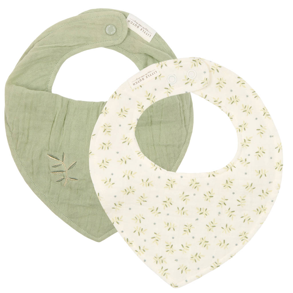 hydrofiele bandana slab - set van 2 Blueberry Leaves & Sage
