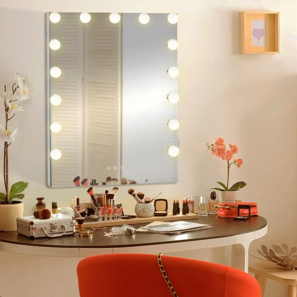CLP Make-up spiegel Murrieta Kunststof - wit