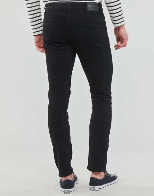 Only & Sons  - ONSLOOM BLACK 4324 JEANS VD - Noir