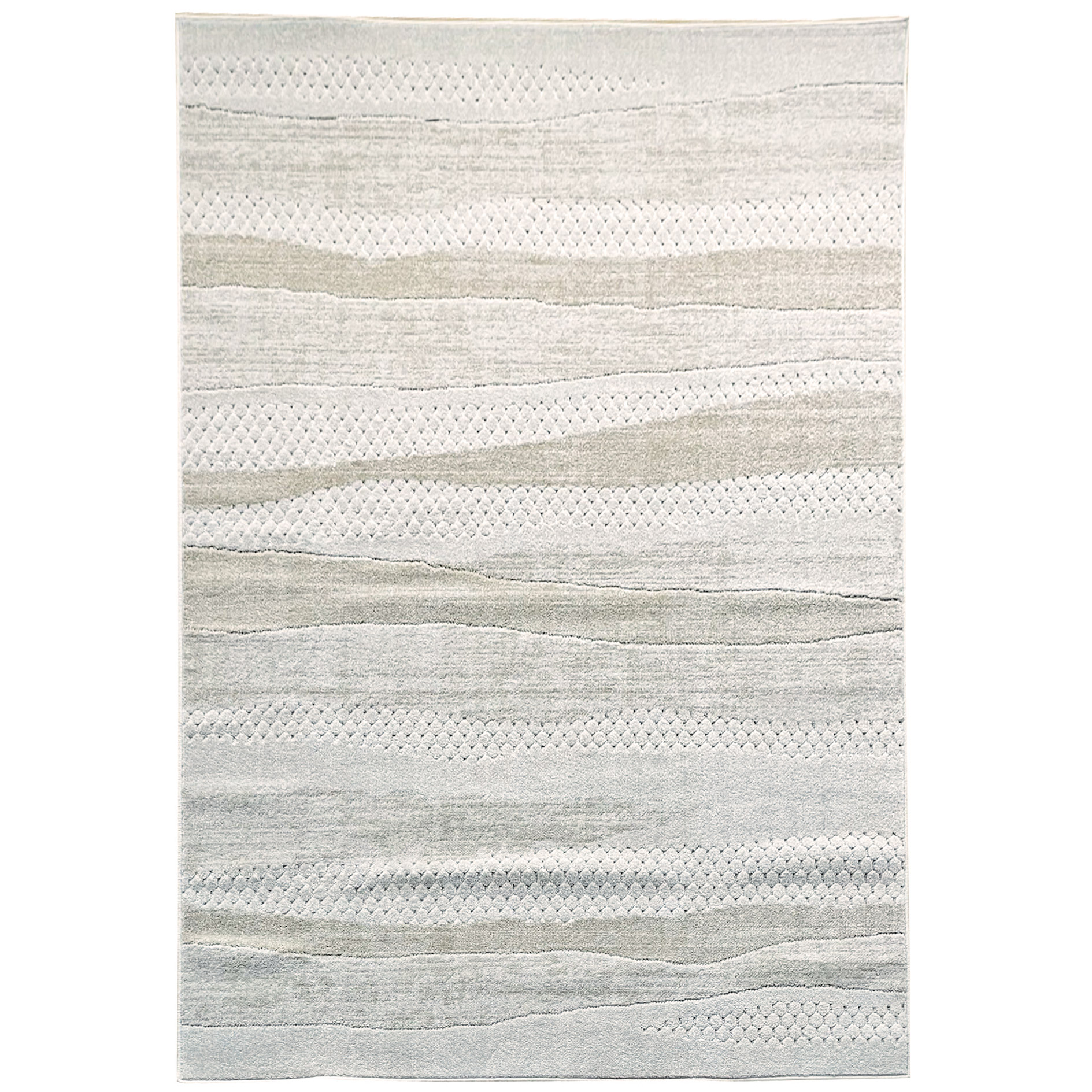 In-/Outdoor-Teppich SOLAR - weiß-beige - 80x150 cm