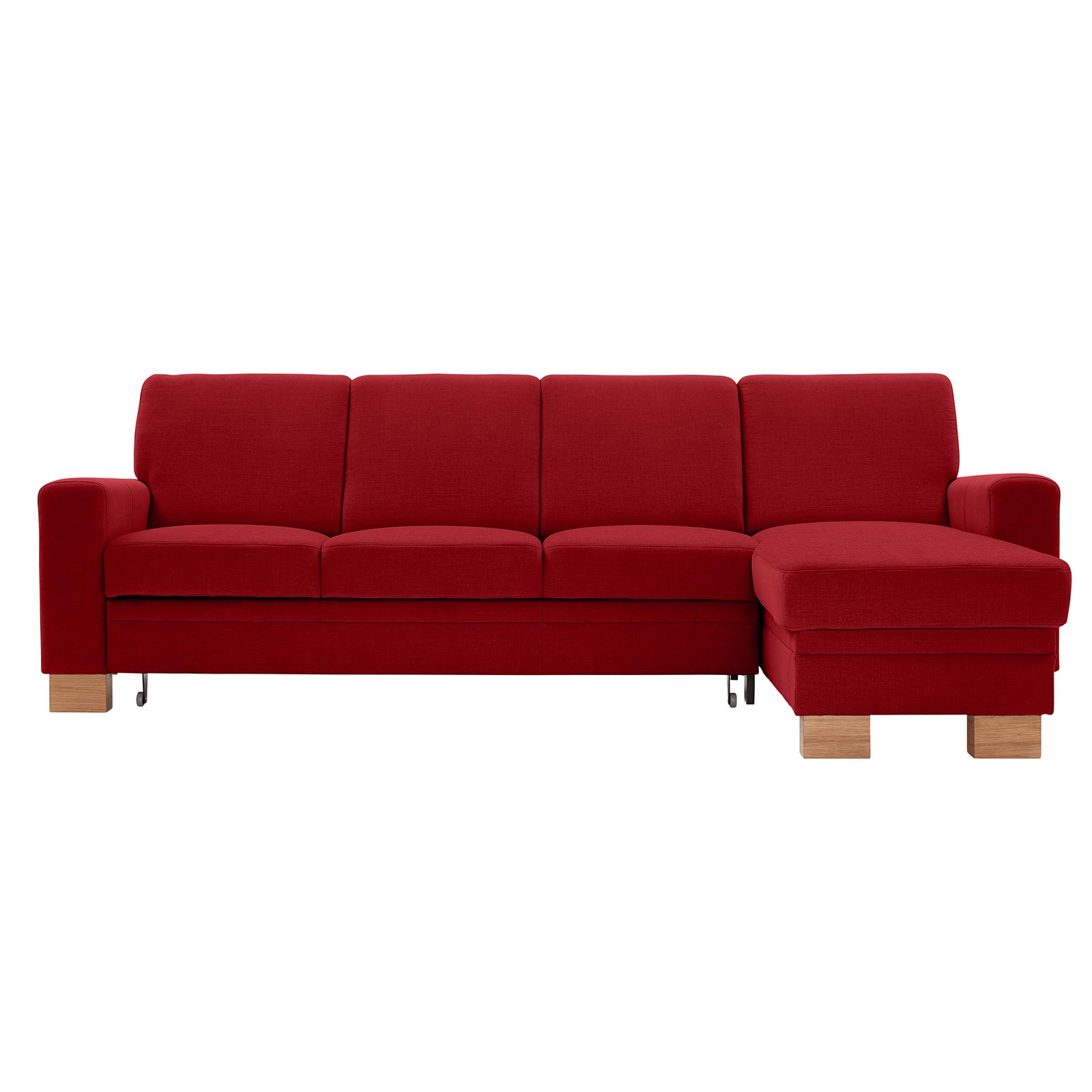 polsterpower Ecksofa - Miro bordeaux - Basismodell - Recamiere rechts