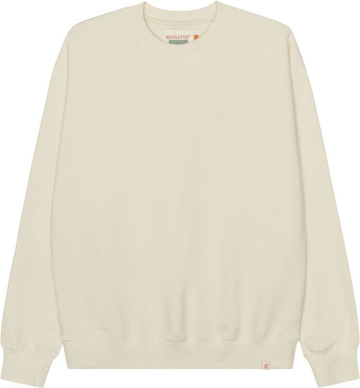 RVLT - Revolution Loose fit crewneck with our brand R on back Offwhite