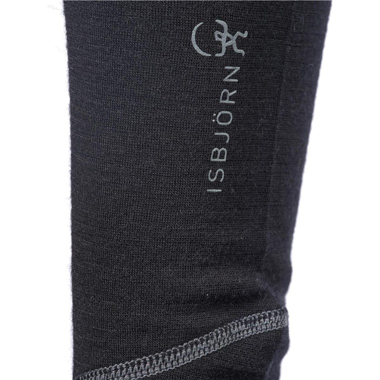 Isbjörn Husky Longjohn Baselayer Kids Black