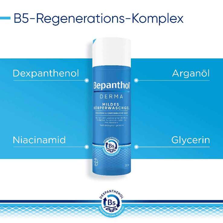 Bepanthol Derma mildes Körperwaschgel, 1X200 ml