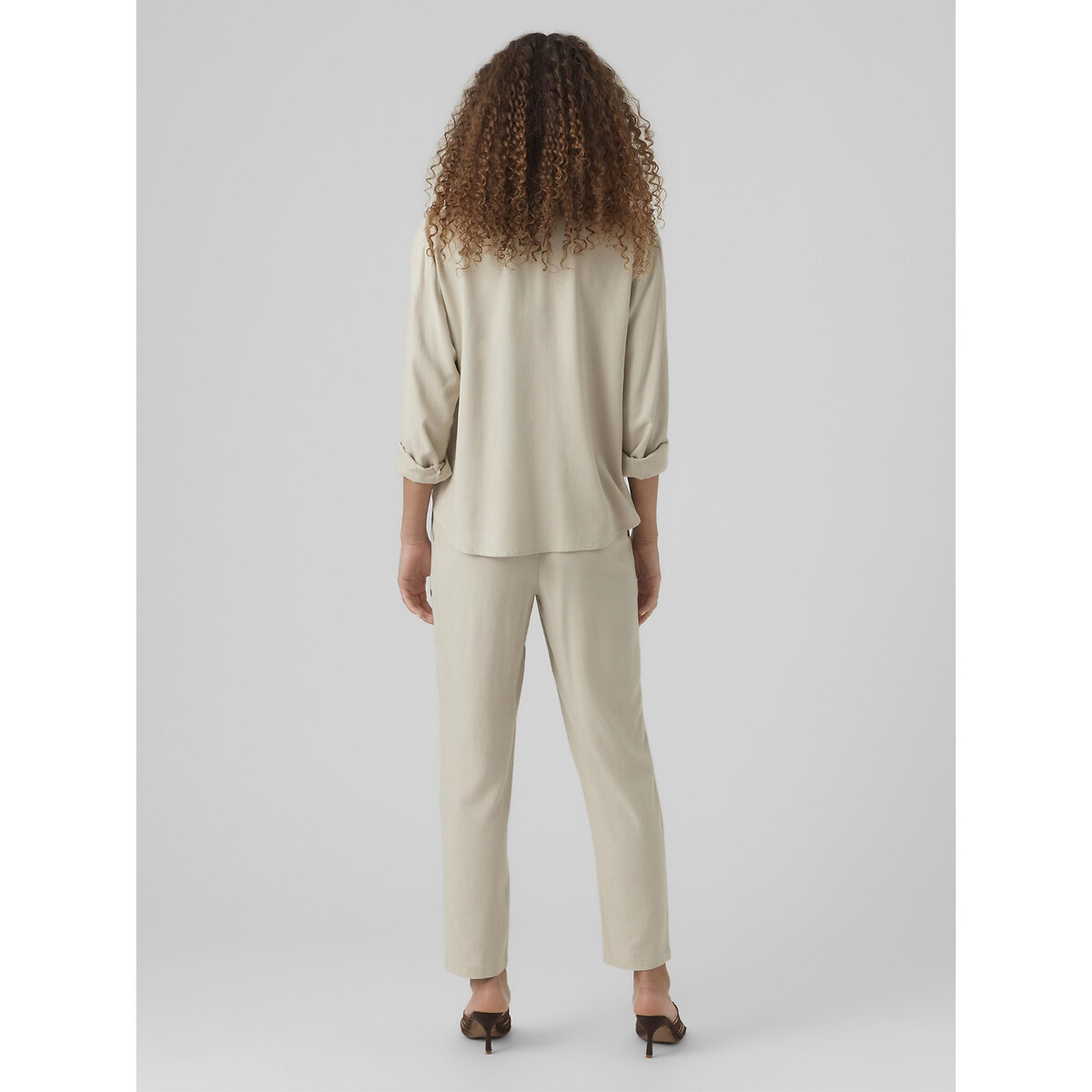 VERO MODA<br>Calças retas, comprimento 7/8