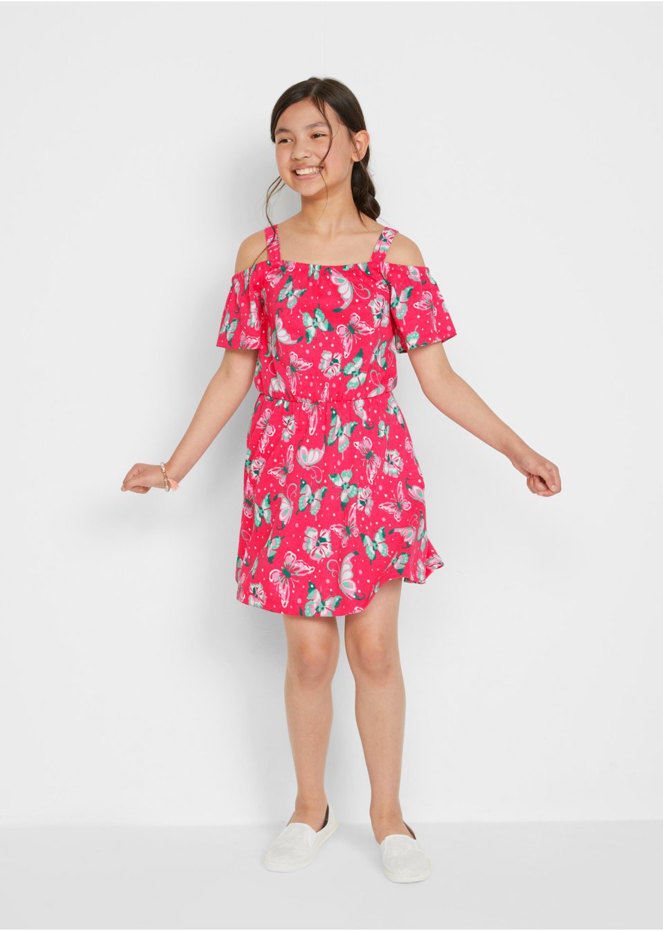 Robe en jersey fille en coton