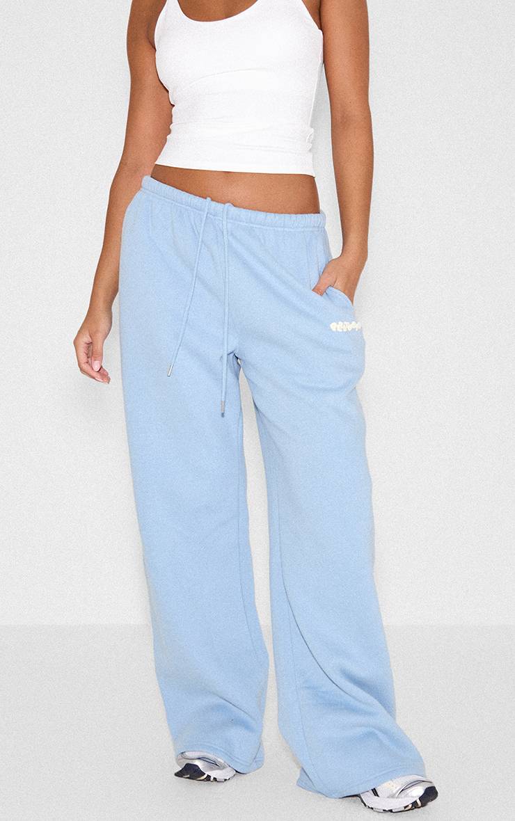 Bleu Layette Jogging À Taille Fine Avec Imprimé Synthétiqueff Plt Studio