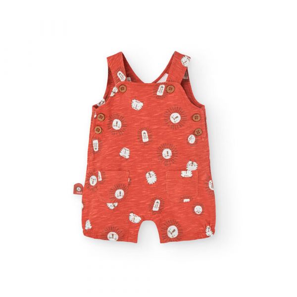 Boboli Pelele Printed 1 Meses Lion Print Boiler Background - 8445470572107
