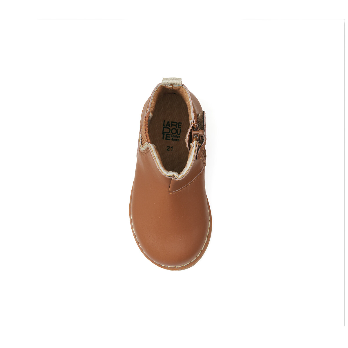 COLEÇÃO LA REDOUTE<br>Botas de cano curto com zíper e elástico