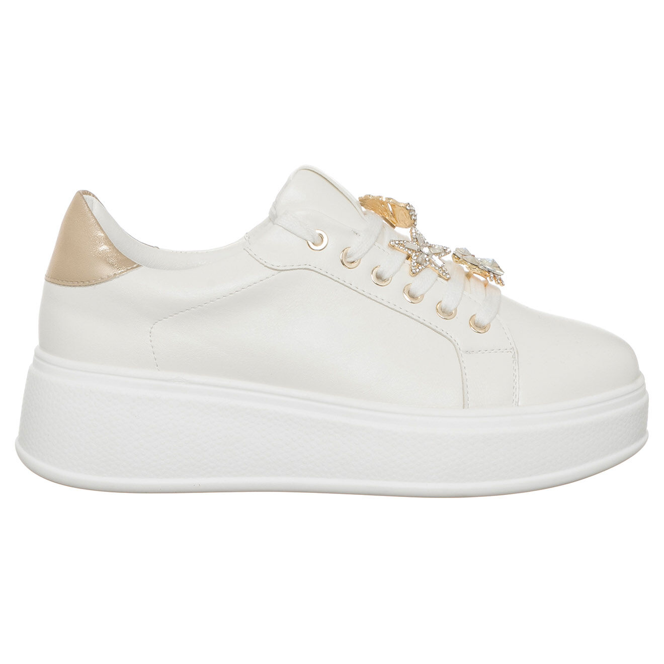 Loretta by Loretta Sneakers Agathe blanc/doré