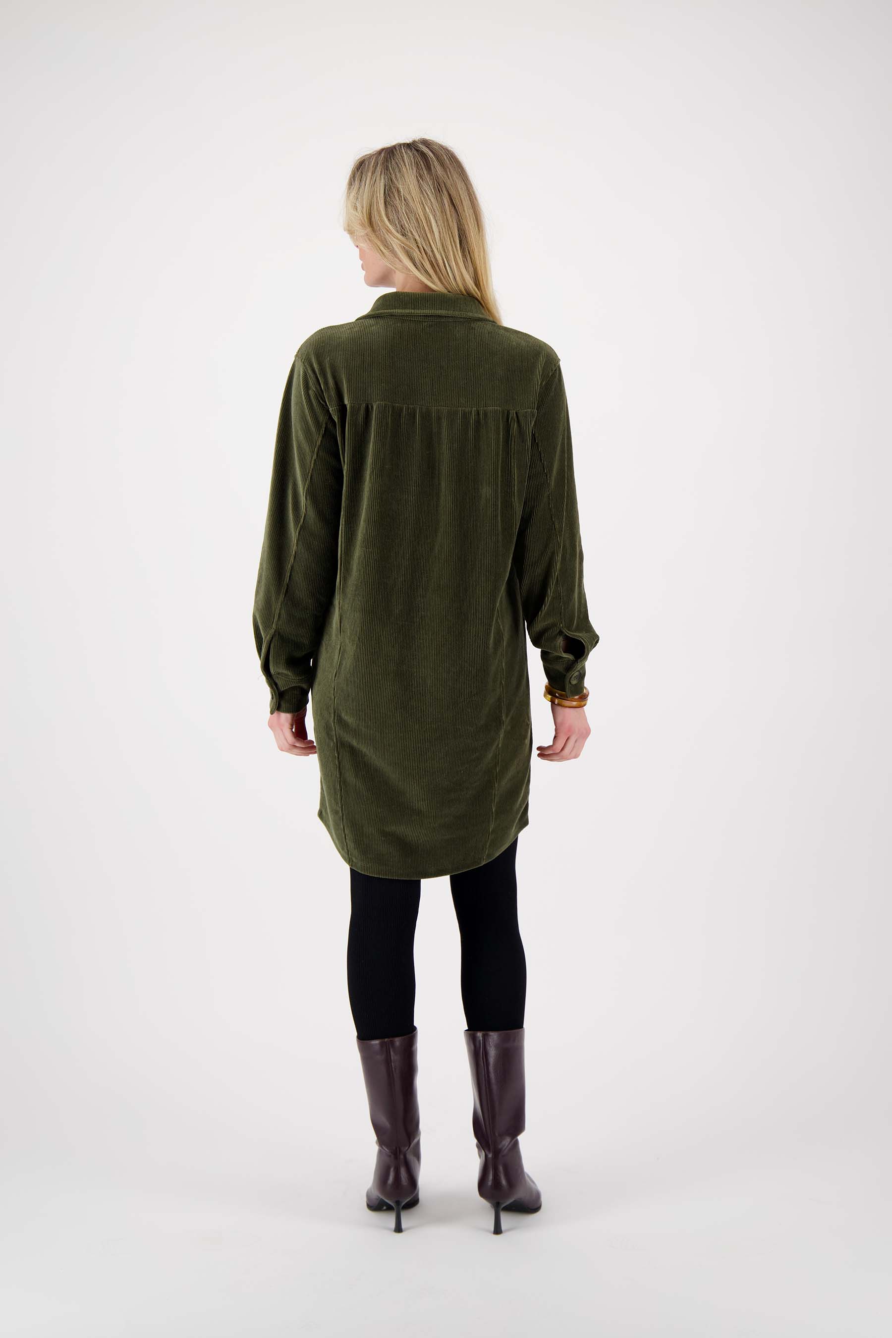 jersey corduroy long blouse