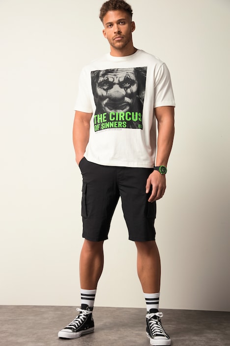 STHUGE Cargo-Bermuda, Elastikbund, Nylon, bis 8 XL