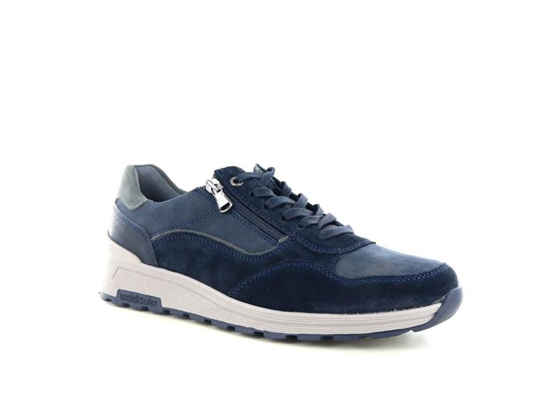 Waldläufer 734007 deepblue ls-bl./grau