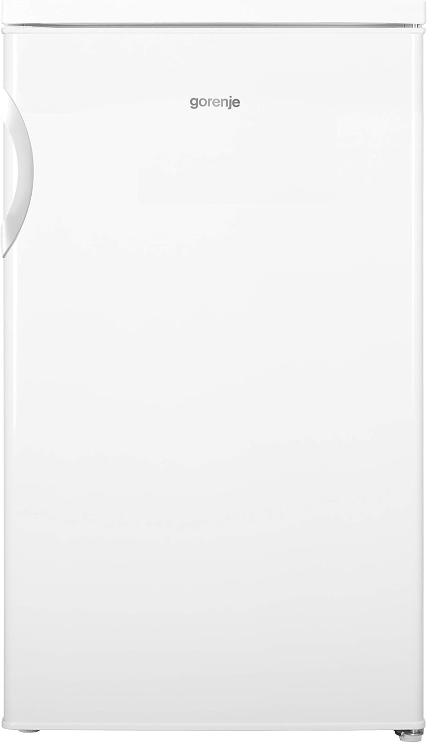Gorenje RB493PW Tischkühlschrank mit Gefrierfach/Freistehend/EEK: D / 39dB / 120 Liter Fassungsvermögen/Gemüsefach/LED Beleuchtung/Türanschlag wechselbar/HxBxT: 84,5 x 56 x 57,9 cm/Weiß