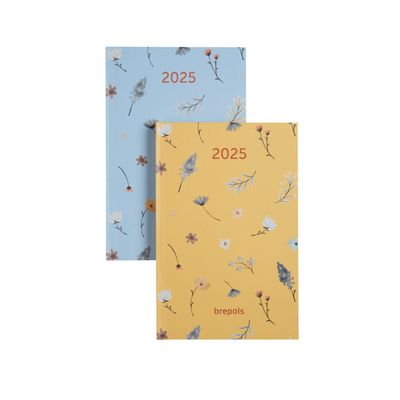 Agenda de poche Blossom - 1 semaine sur 2 pages - 10 x 15 cm - différents modèles disponibles - Brepols