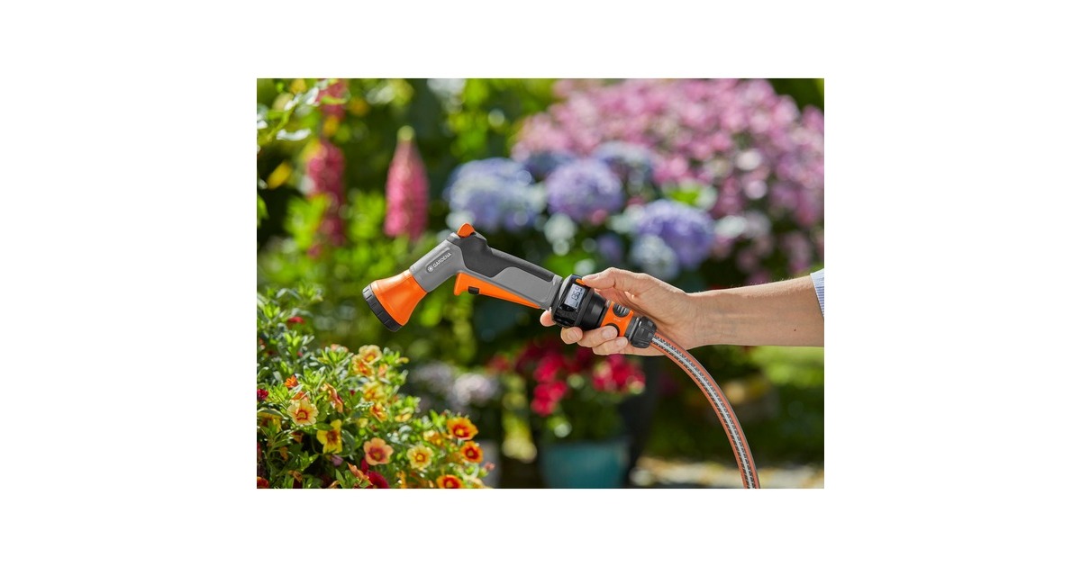 GARDENASproeibroes AquaCount  (Grijs/oranje, 18352-20)