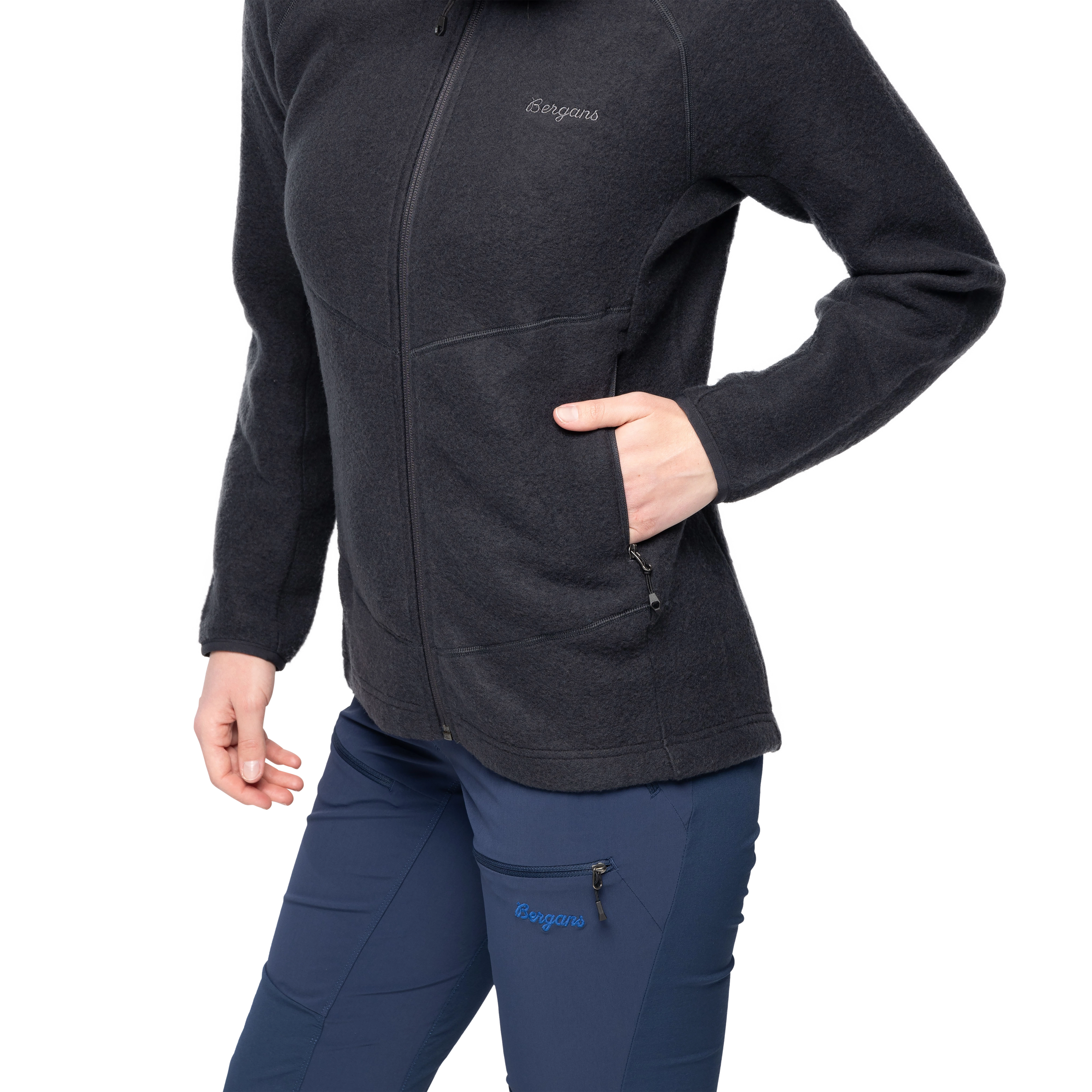 Rabot Merino Fleece Midlayer Jacket Women Dark Shadow Grey
