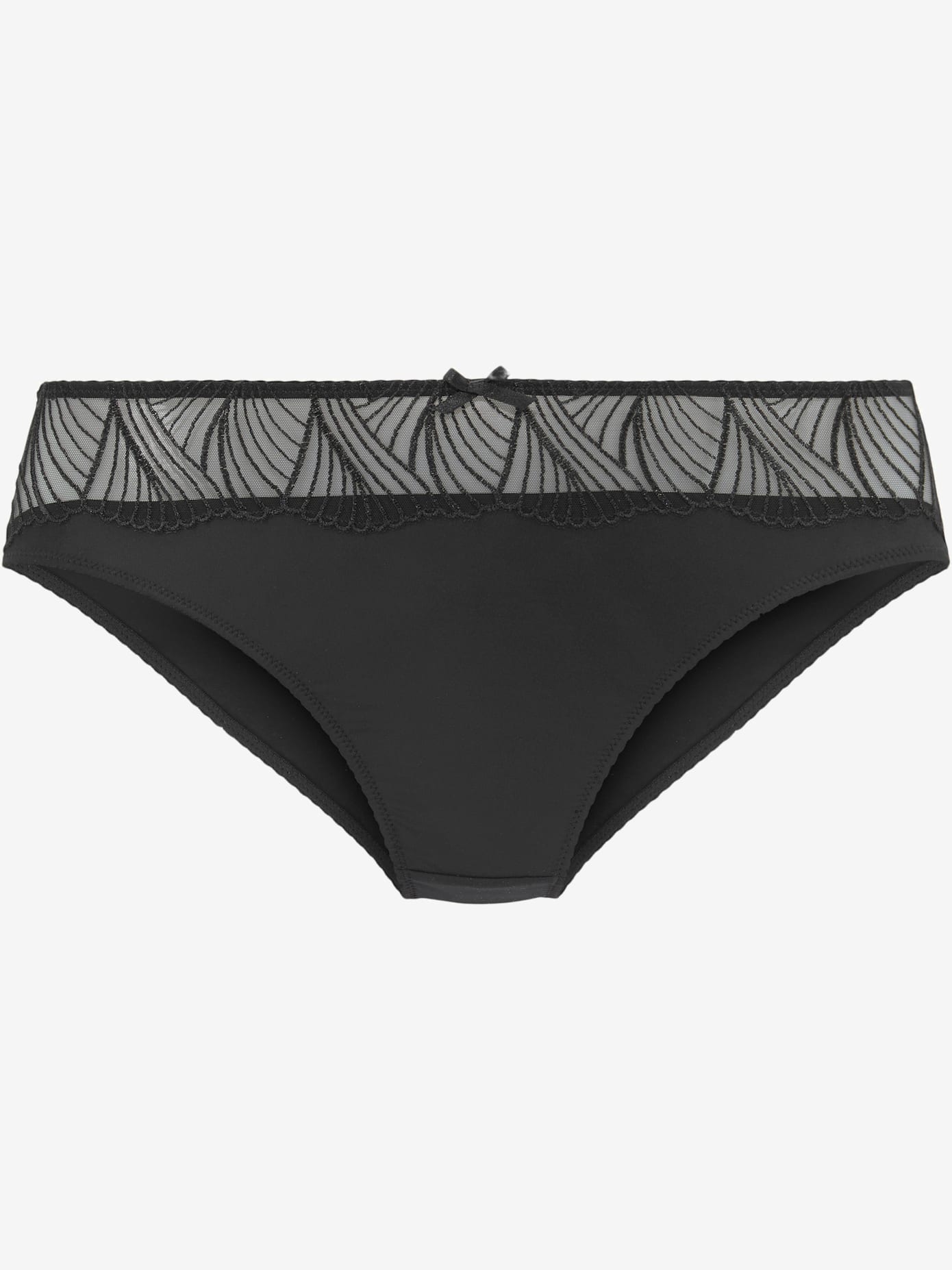 String féminin avec petit nœud décoratif au centre devant