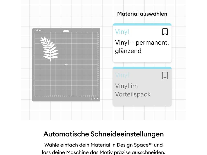 Cricut Vinylfolie Permanent 30.5 x 122 cm, 1 Stück, Mint Perfekt für Autoaufkleber, Sticker, Beschriftungen im Aussenbereich