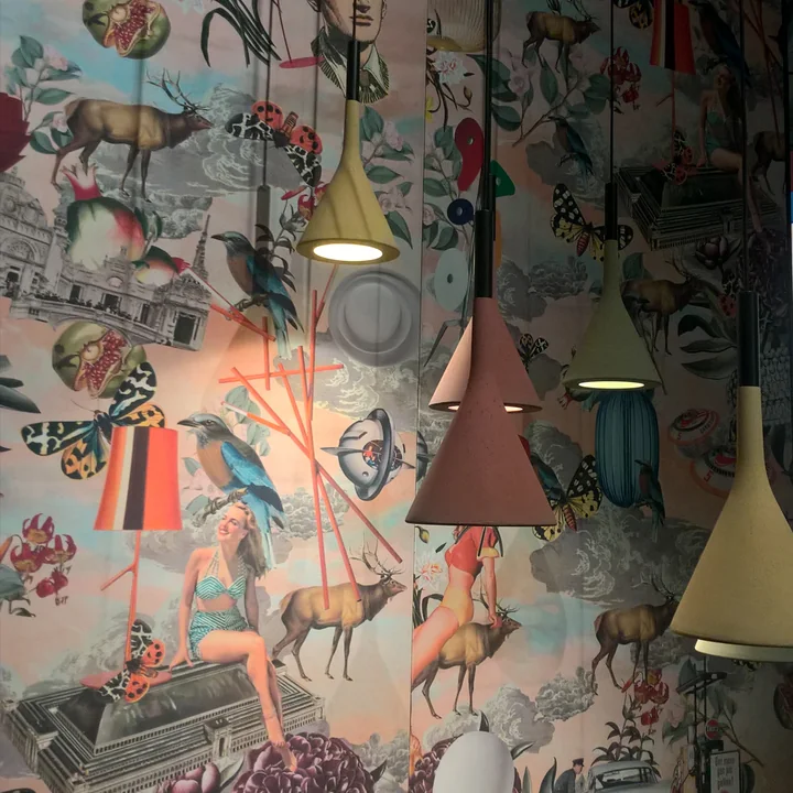 Foscarini - Aplomb LED Aussenleuchte, hellgrau