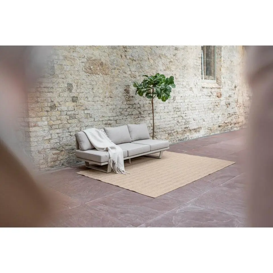 Interieur05 Jute buitenkleed naturel zigzag - 230 x 160 cm