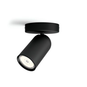 Philips opbouwspot Pongee zwart
