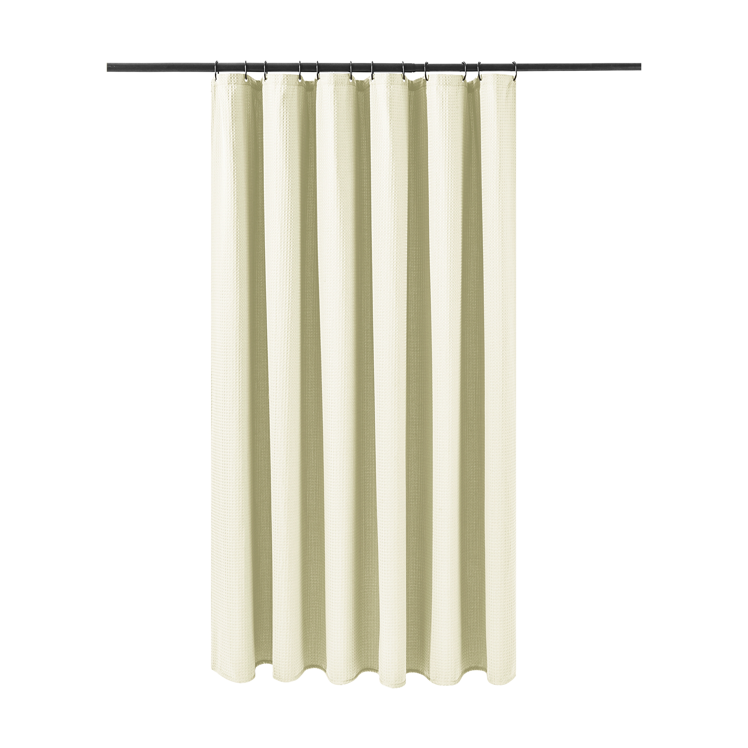 Duschvorhang 182 x 182 cm Waffel beige