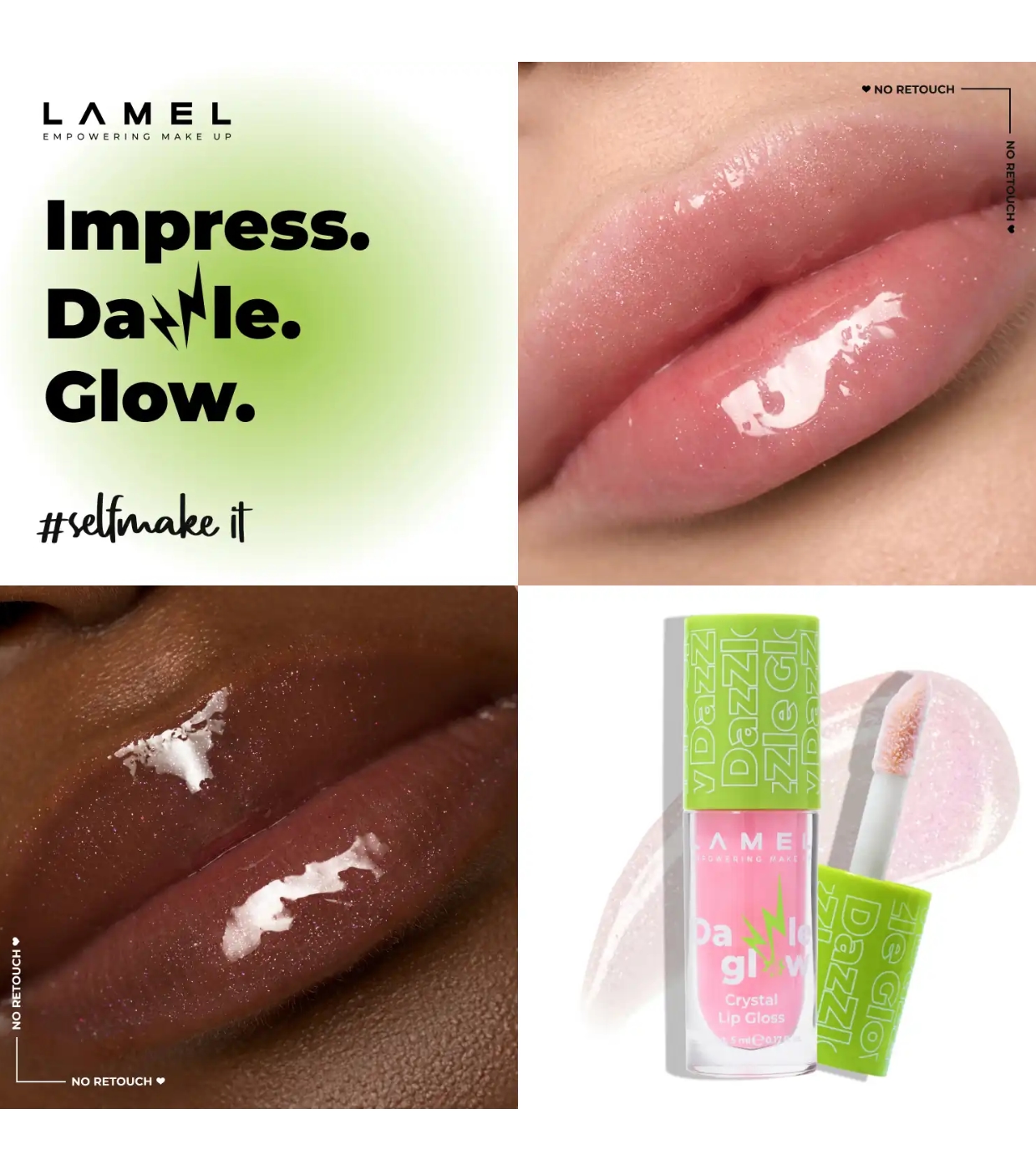 Lamel - Brilho labial Dazzle Glow - 402: Soulmate