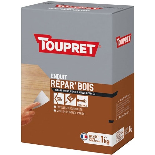 Enduit répare bois intérieur extérieur poudre 1 kg