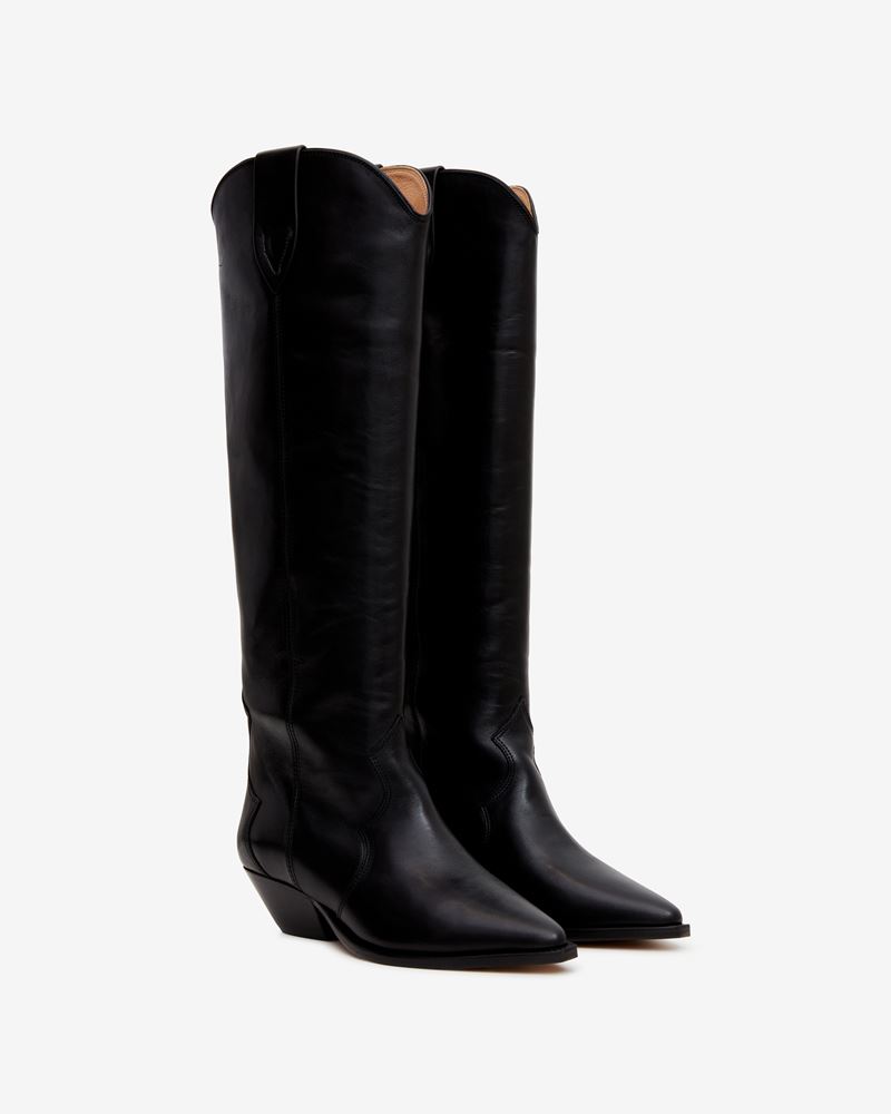 BOTTES EN CUIR VELOURS DENVEE