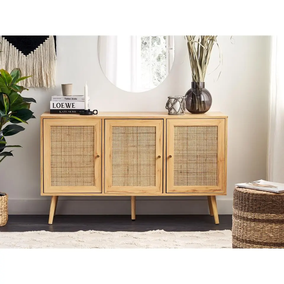 PEROTE - Sideboard - Lichte houtkleur - Rotan