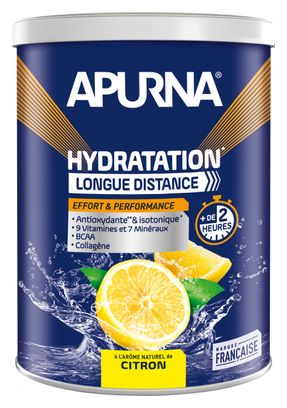 Boisson énergétique Apurna Hydratation Longue Distance Citron - 500g