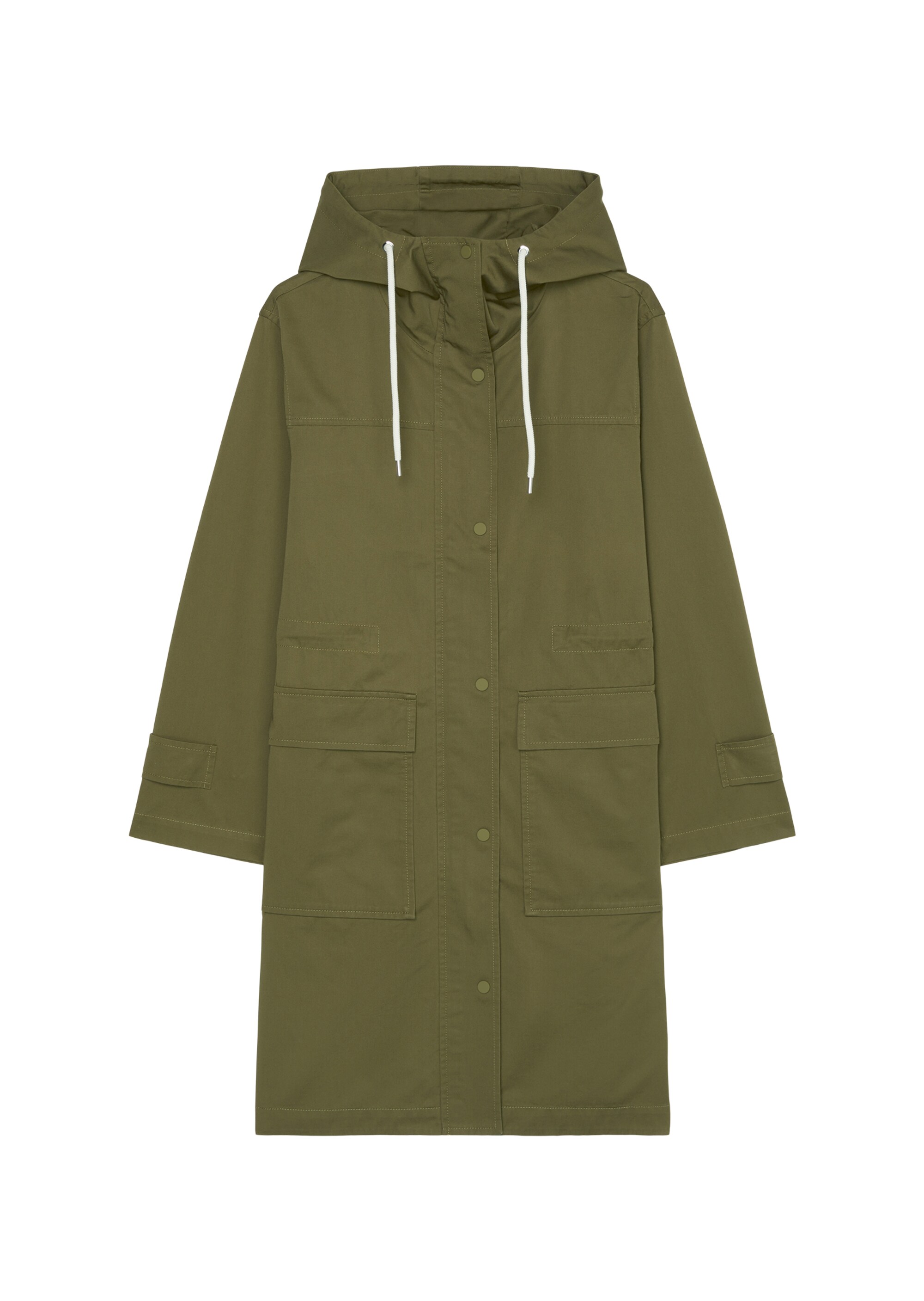 Parka relaxedaus Bio-Baumwoll-Twill