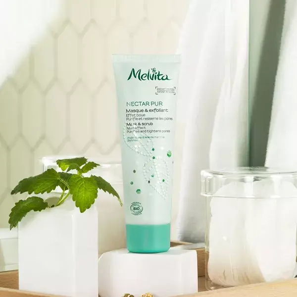 Máscara Esfoliante Purificante Orgânica Melvita Nectar Pur 75ml