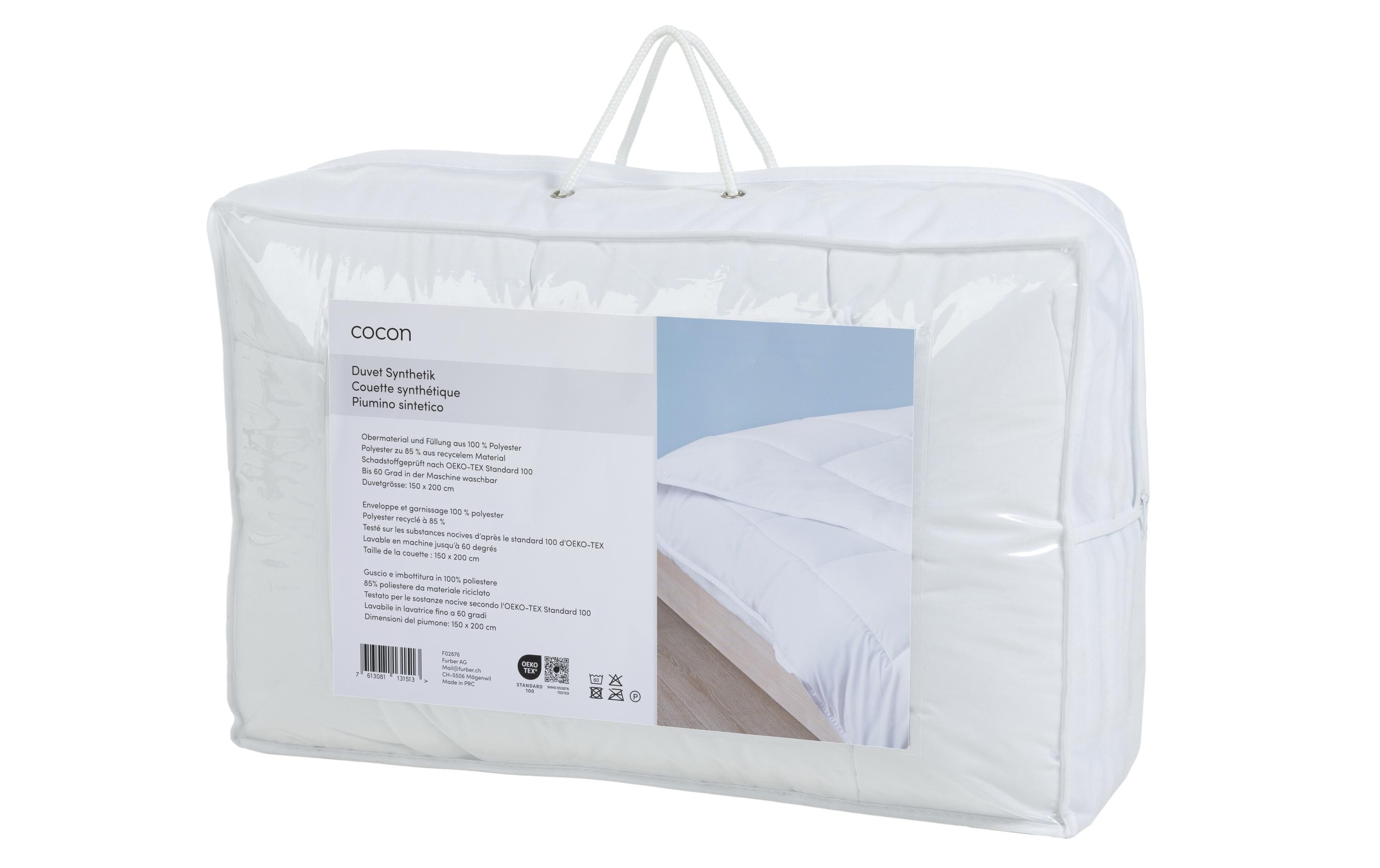 Duvet Synthetik 150 x 200 cmBettdecke, Schwedengrösse