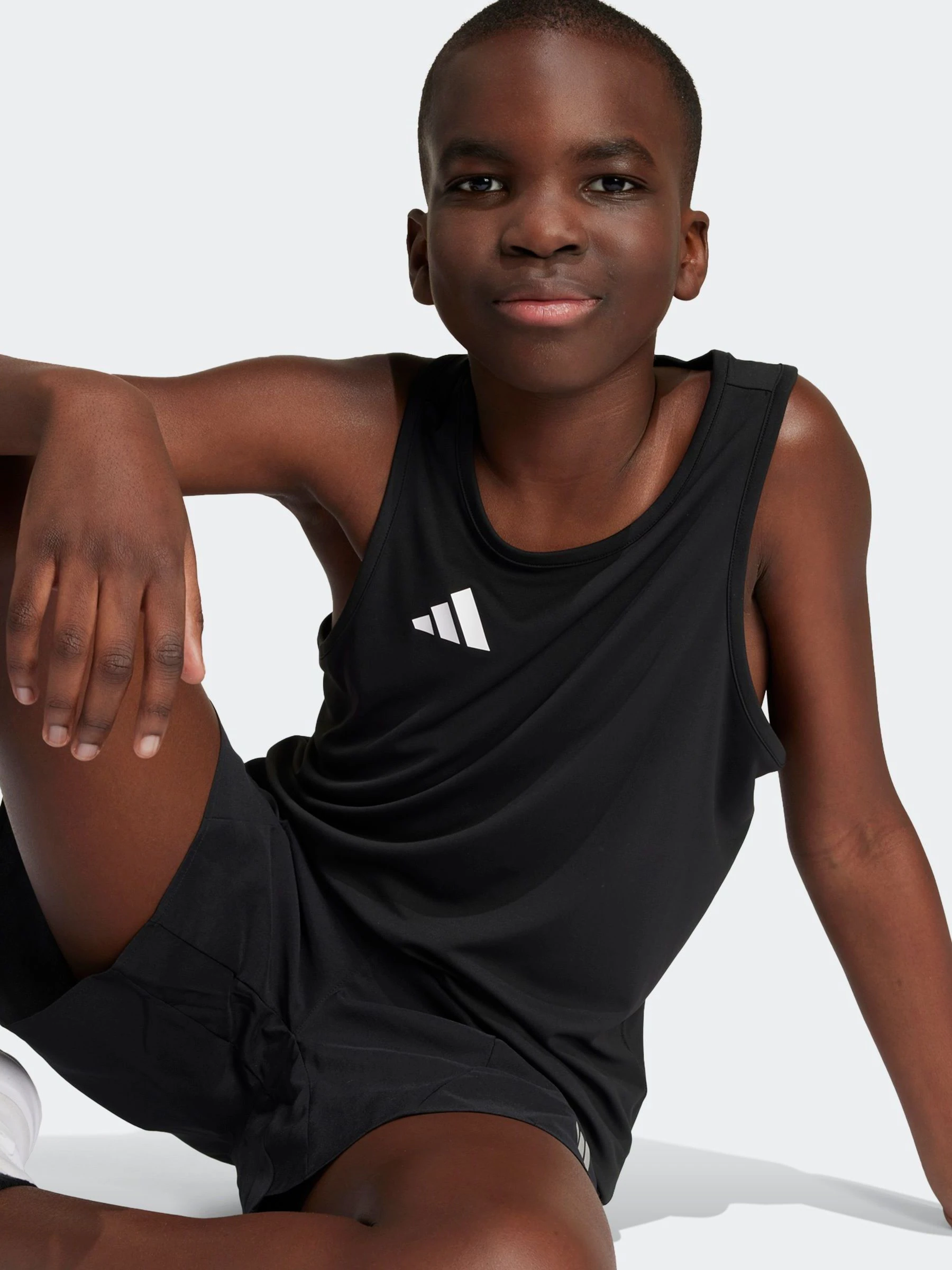Zwart - adidas Team Kids Tanktop